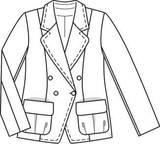 Jacket with Front Pockets (Plus Size) 08/2010 | PDF Sewing Pattern