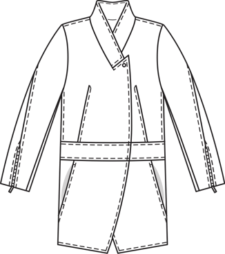 Crossover Coat 09/2010 | PDF Sewing Pattern