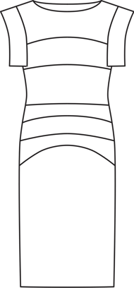 Paneled Sheath Dress 09/2010 | PDF Sewing Pattern