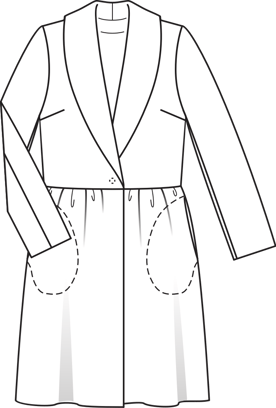Long Coat with Pockets 09/2010 | PDF Sewing Pattern