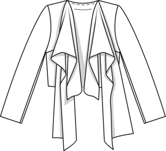 Jacket with Long Fronts 09/2010 | PDF Sewing Pattern