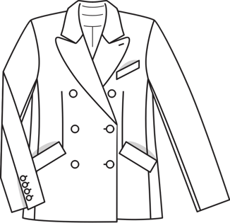 Double Breasted Jacket 10/2010 | PDF Sewing Pattern