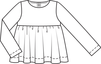 Blusa de criança #150 | Burda Style 11/2010 | Molde de costura PDF