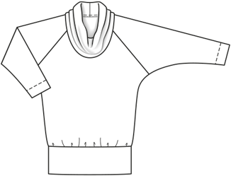 Pull-over en maille n°410 | Burda Style HS Plus Automne/Hiver | Patron de couture PDF
