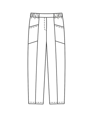 Broek #404| linnen | burda curvy 01/23 | PDF naaipatronen