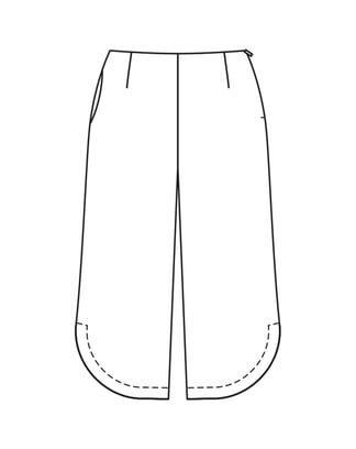 Pantalon en twill n°409 A | Burda Curvy 01/23 | Patron de couture PDF