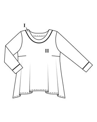 Shirt #413| tricotstof | burda curvy 01/23 | PDF naaipatronen
