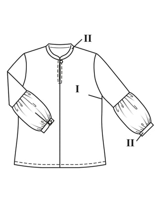 Cotton Blouse 415 | Burda Curvy 01/23 | PDF Sewing Pattern