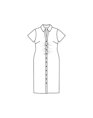 Robe chemisier en coton n°401 | Burda Curvy 02/23 | Patron de couture PDF