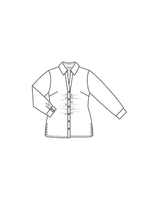 Jersey Blouse 402 | Burda Curvy 02/23 | PDF Sewing Pattern