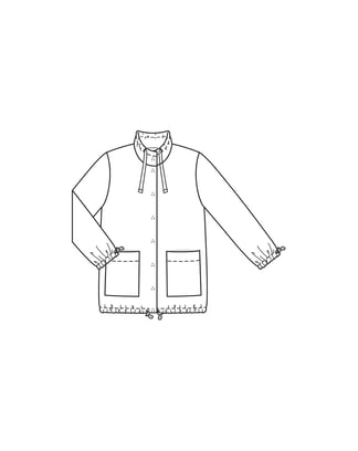 Chaqueta de nailon #414 | Burda Curvy 02/23 | Patrón de costura PDF