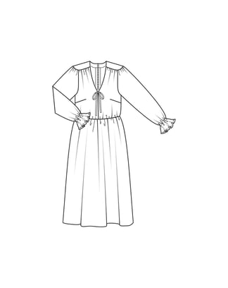 Robe en satin de soie n°407 | Burda Curvy 03/23 | Patron de couture PDF