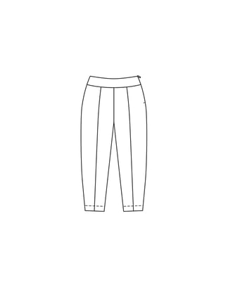 Pantalón de sarga #416 | Burda Curvy 03/23 | Patrón de costura PDF
