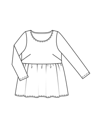 Shirt #411| jersey | burda curvy 04/23 | PDF naaipatronen