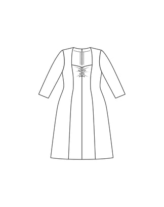 Robe en polyester n°412 | Burda Curvy 04/23 | Patron de couture PDF