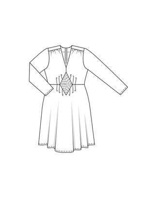 Robe en soie n°405 | Burda Curvy 01/24 | Patron de couture PDF