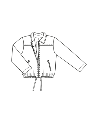 Blouson #416| katoen | burda curvy 01/24 | PDF naaipatronen