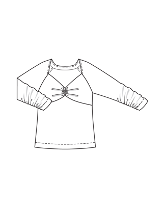Shirt #413| tricostof | burda curvy 04/24 | PDF naaipatronen