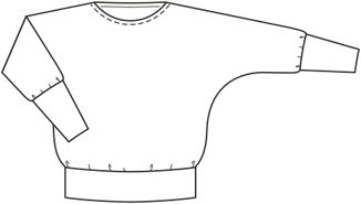 shirt #417 | tricotstof | burda plus 02/20 | PDF naaipatronen