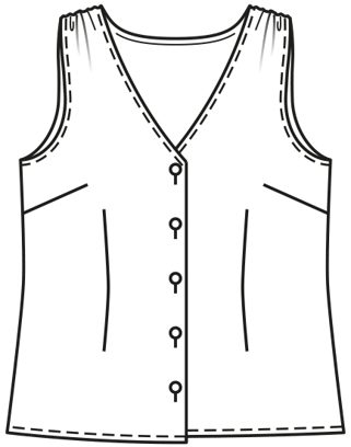 AB Tops en viscose,dentelle n°411 | Burda Plus 01/21 | Patron de couture PDF