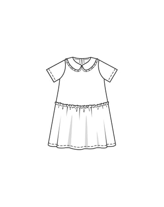 Vestido de tela para sudaderas #18 | Burda Lors mejores baby y kids 03/23 | En PDF
