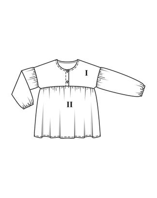 Blusa de popelín #19 | Burda Lors mejores baby y kids 03/23 | En PDF