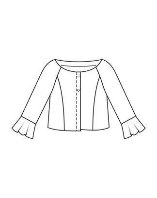 Veste en Jacquard n°105 | Burda Style 6/21 | Patron de couture PDF