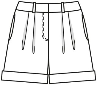 Jacquard  Shorts 130 | Burda Style 10/24 best of Burda Style 09/21 | PDF Sewing Pattern