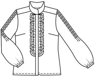 Viscose , Rayon Blouse 118|Burda Style 09/21 | PDF Sewing Pattern