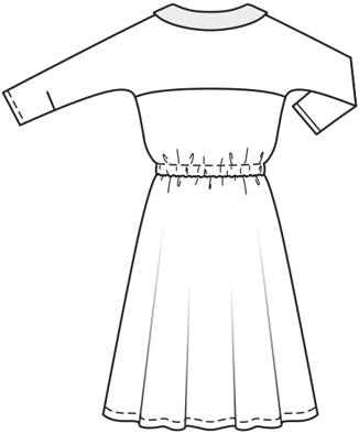 Robe en Polyester , Crêpe n°120 | Burda Style 09/21 | Patron de couture PDF
