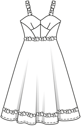 Robe en Brocard n°118 | Burda Style 10/21 | Patron de couture PDF