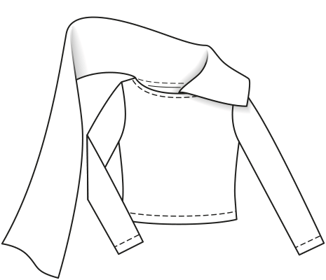 Pull-over en Maille n°123 | Burda Style 10/21 | Patron de couture PDF