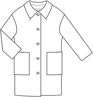 Manteau en laine n°134 | Burda Style 10/21 | Patron de couture PDF