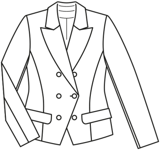 Blazer en sudadera #114  A | Burda Style 11/21 | Patrón de costura PDF