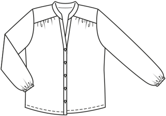 Blusa en poliéster #128 | Burda Style 11/21 | Patrón de costura PDF