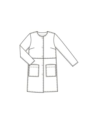 Piel Abrigo 101 | Burda Style 01/22 | Patrón de costura PDF