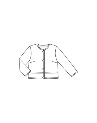 Jacquard Chaqueta 102 | Burda Style 01/22 | Patrón de costura PDF