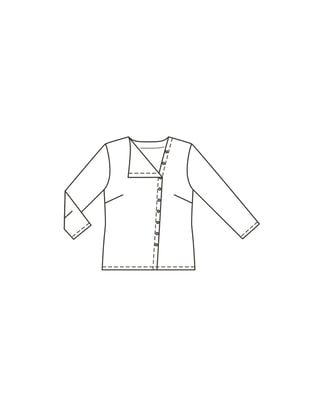 Viscosa Blusa 103  A | Burda Style 01/22 | Patrón de costura PDF