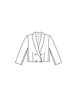 Jacquard Blazer 112  A | Burda Style 01/22 | Patrón de costura PDF