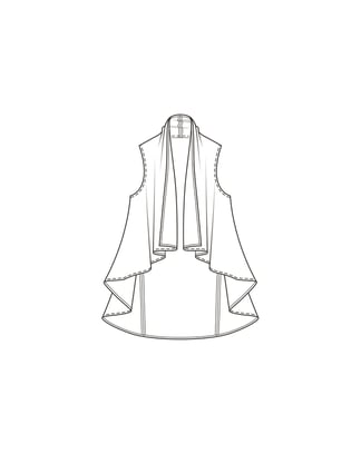 Punto Chaleco 125 | Burda Style 01/22 | Patrón de costura PDF