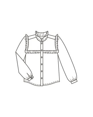 Blouse n°5939 A Printemps/Été 2023 | Patron de couture PDF