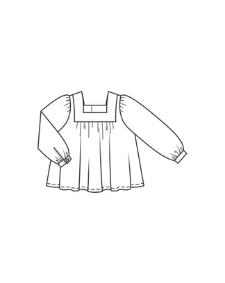 burda symönster flickblus 9249B