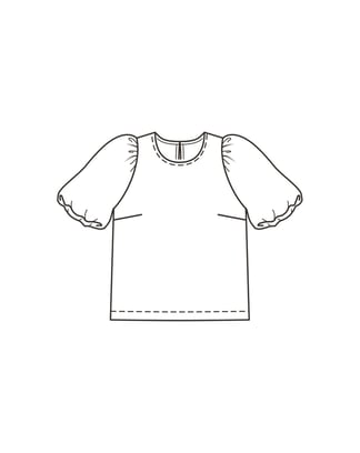 PDF-symønster - Burda BS202203110 - Bluse - Dame