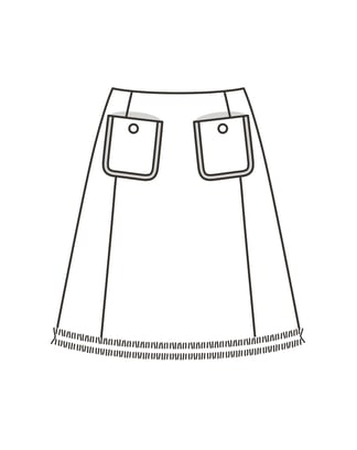 Jupe n°5930 A Printemps/Été 2023 | Patron de couture PDF