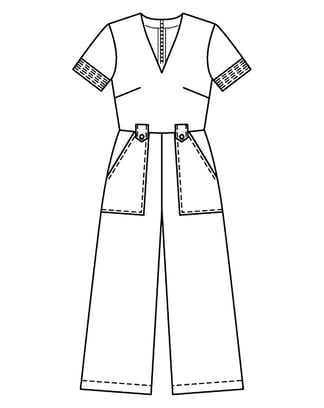Twill Mono 107 | Burda Style 06/22 | Patrón de costura PDF