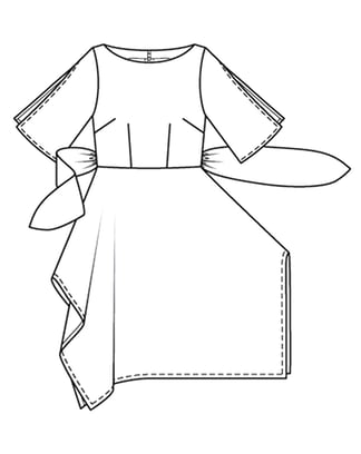 Robe en soie n°109 | Burda Style 06/22 | Patron de couture PDF