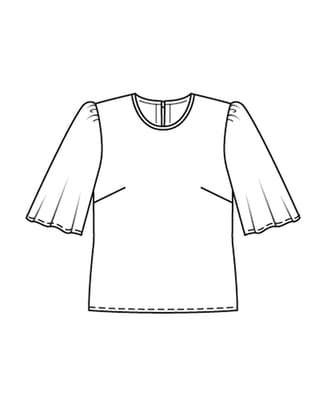 Viscosa Camiseta 119 | Burda Style 06/22 | Patrón de costura PDF