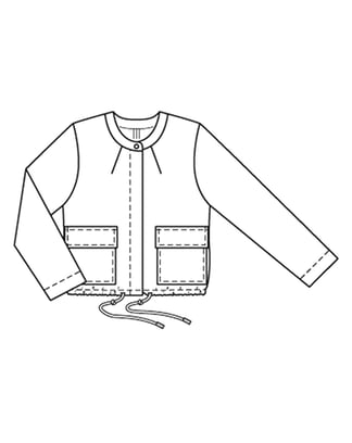 Algodón Chaqueta 122  A | Burda Style 06/22 | Patrón de costura PDF