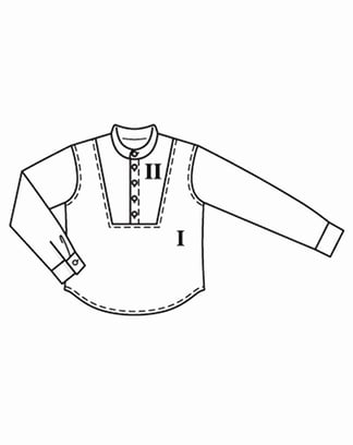 Chemise pour enfants en coton mélangé n°134 | Burda Style 06/22 | Patron de couture PDF