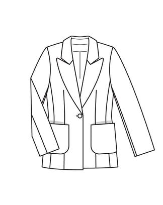 Terciopelo Blusón 104 | Burda Style 08/22 | Patrón de costura PDF